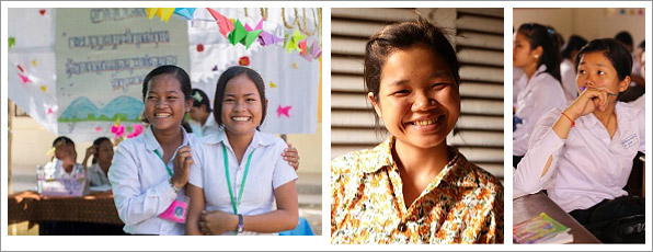 カンボジアの少女はコミュニティに明るい変革をもたらしています！